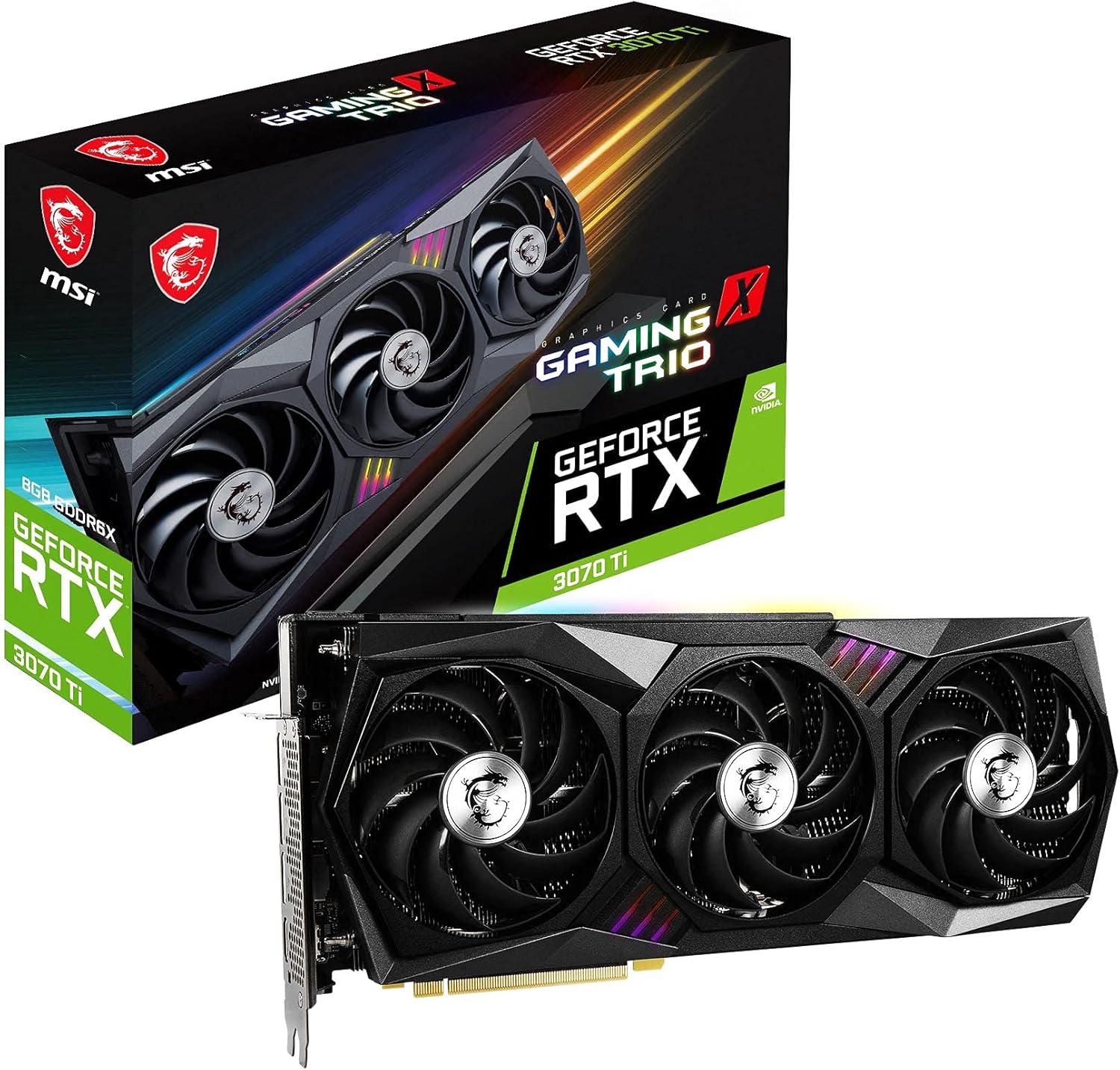 MSI Nvidia Geforce RTX 3070 Ti Gaming X Trio 8GB Video Card - As New MSI