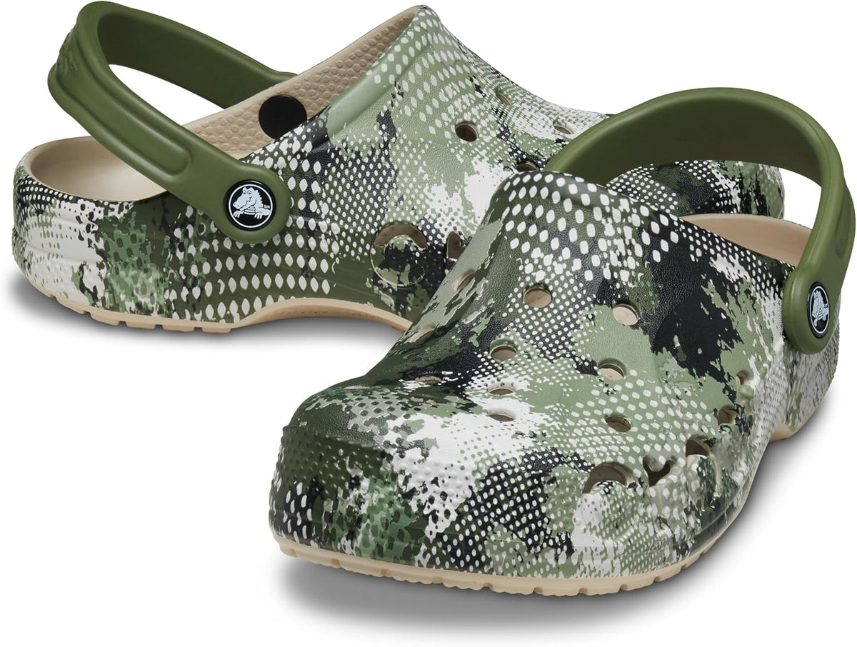 Crocs Unisex Baya Clog, Printed Cobblestone, US M5/W7 - EU 37 CROCS