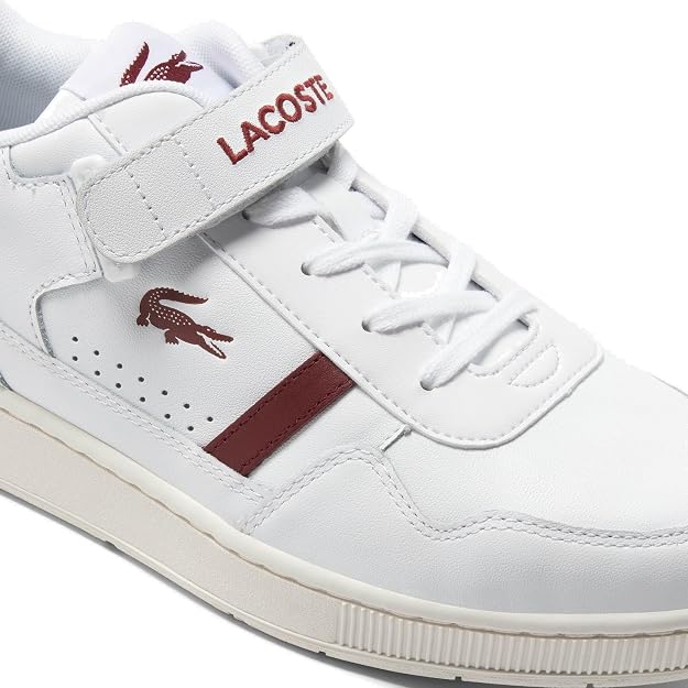 Lacoste Men's T-Clip Velco 223 1 SMA Sneaker, White, 13 US / EU 47 Lacoste
