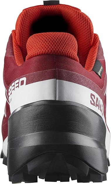 Salomon Men's Speedcross 5 GTX trail running and hiking shoe, Red Dahlia/White/Black, EU 41.3 / US 8 Salomon
