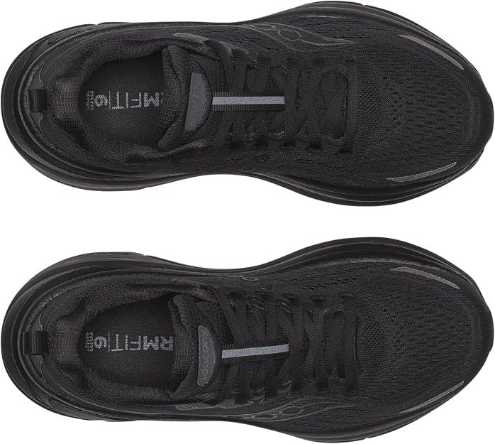 Saucony Women's Hurricane 25 Sneaker, Triple Black, US 6.5 Saucony