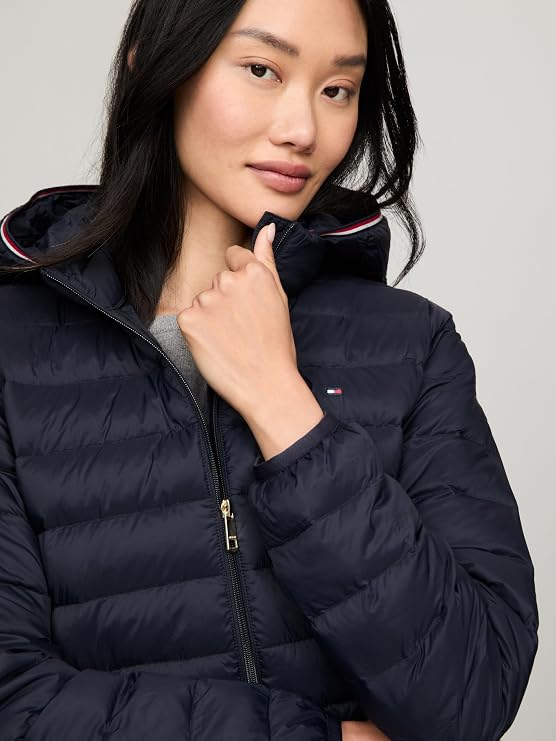 Tommy Hilfiger Women's LW Global JKT Outerwear, Desert Sky, XS Tommy Hilfiger