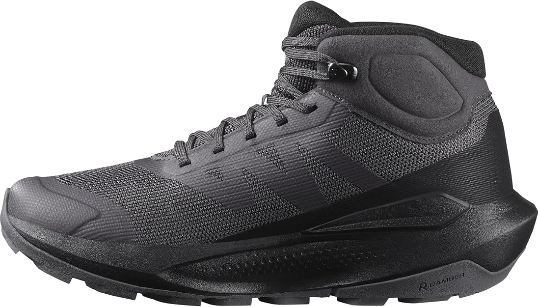 Salomon Women's Elixir Tour Mid Hiking Shoe, Asphal/Black, 9 US, EU 41.5 Salomon