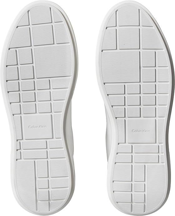 Calvin Klein Men's Chunky Cupsole Sneaker, White/Black, 44 Calvin Klein
