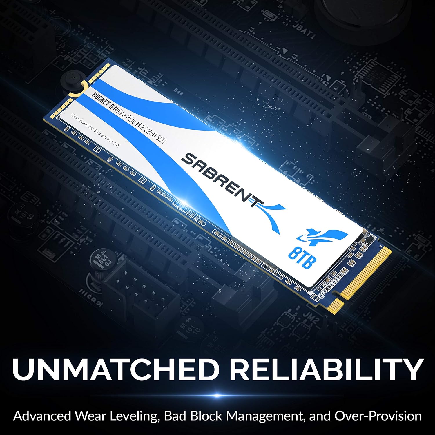 SABRENT Rocket Q 8TB NVMe PCIe M.2 2280 SSD SB-RKTQ-8TB – As New SABRENT