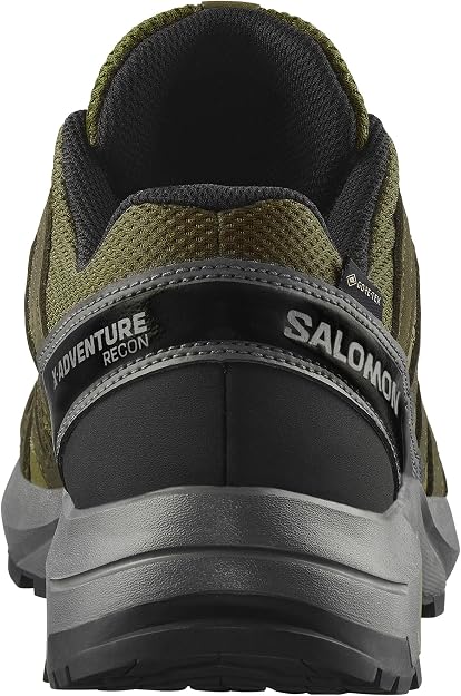 Salomon Men's X-Adventure Recon GTX Hiking Shoe, Olive Night/Martin, US 9.5 / EU 44 Salomon