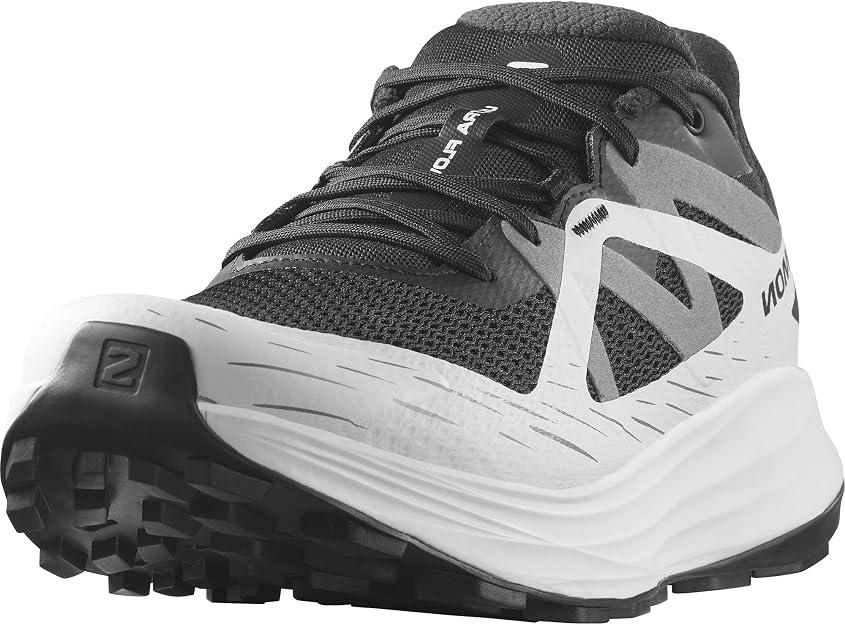 Salomon Men's Ultra Flow Trail Running and Hiking Shoe, Black/Glacier Gray/QuSh, US 13, EU 48 Salomon