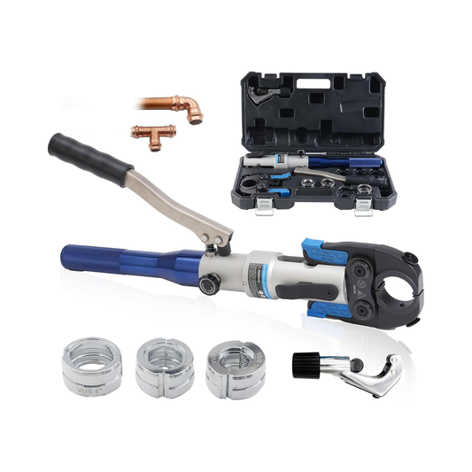 iGeelee Hydraulic Copper Pipe Press Tool with 1/2",3/4" and (1" Dies missing ) - Excellent Used iGeelee