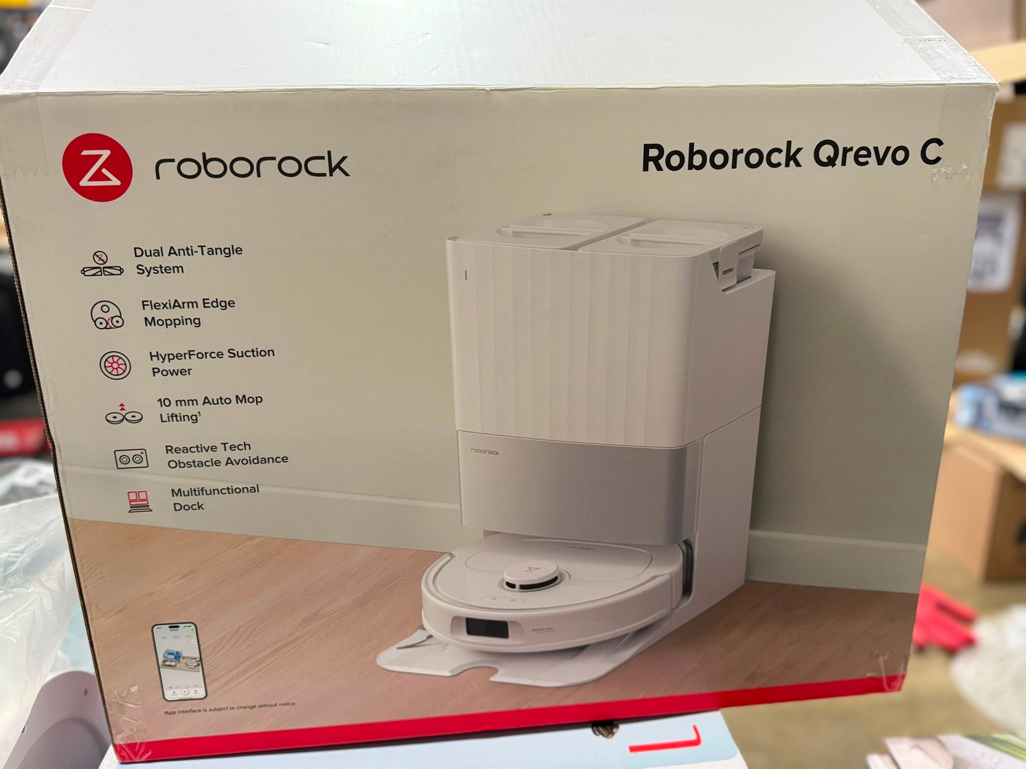 Roborock Qrevo C Robot Vacuum & Mop with Self-Empty Dock – Excellent Condition Roborock