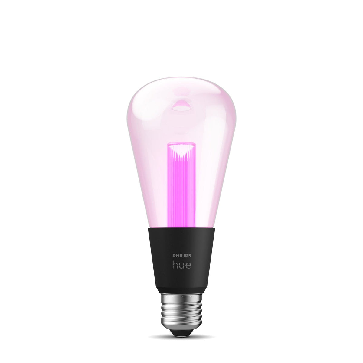 Philips Hue White & Colour Ambiance Lightguide ST70 Smart LED Edison Bulb illuminated