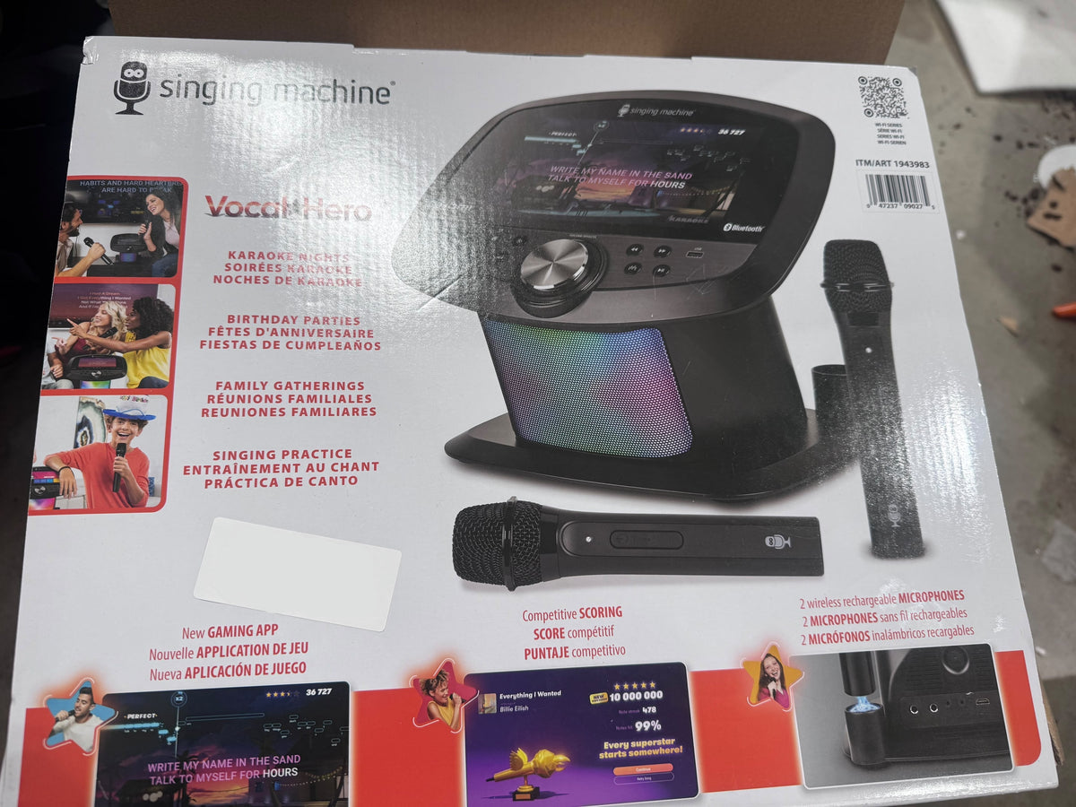 Singing Machine Karaoke WIFI Vocal Hero iSM9027 - As New - Refurbished Singing Machine