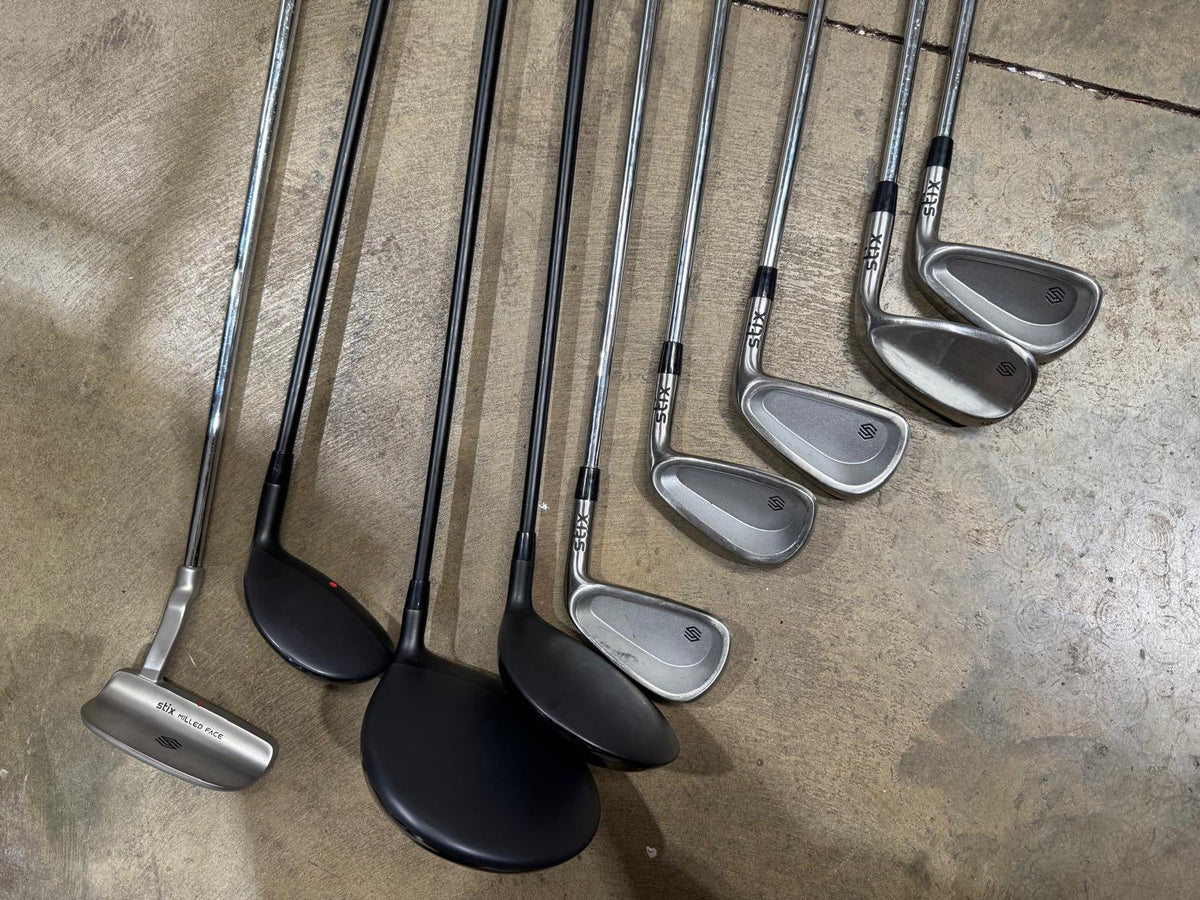 Stix Golf 10-Piece Right-Hand Golf Club Set - 1 Iron Missing - Good - Refurbished STIX GOLF
