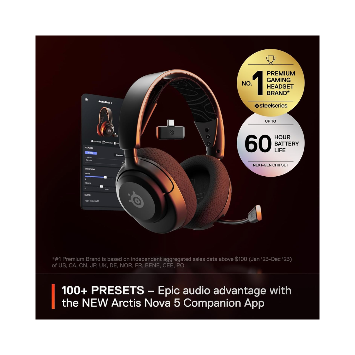 SteelSeries Arctis Nova 5 Wireless Multi-System Gaming Headset - Excellent Used STEELSERIES