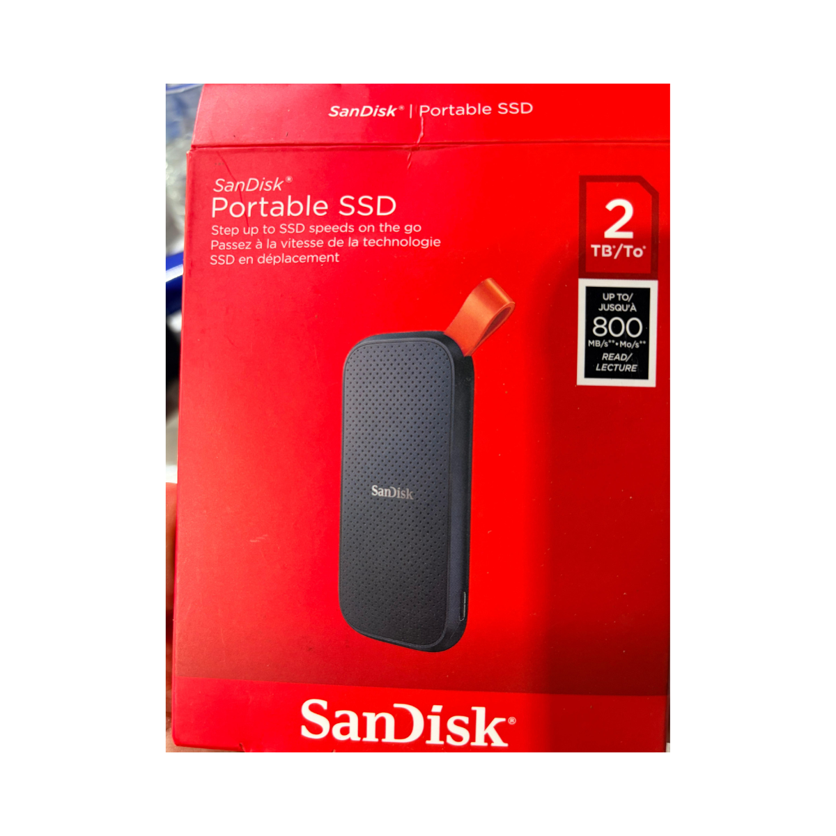 SanDisk Portable SSD, 2TB Black - As New Condition SanDisk