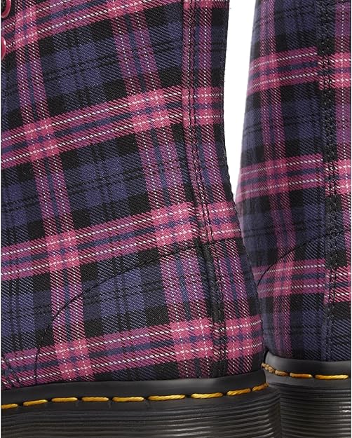 Dr. Martens Women's 1460 8-Eye Boot, Pink Multi Tartan, UK 5/US 7 / EU 38 Dr Martens