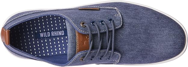 Wild Rhino Men's Hart Canvas Casual Shoe, Navy, EU 46/US 12 WILD RHINO