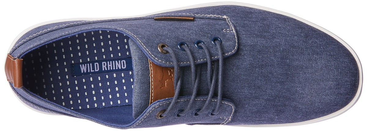 Wild Rhino Men's Hart Canvas Casual Shoe, Navy, EU 46/US 12 Wild Rhino