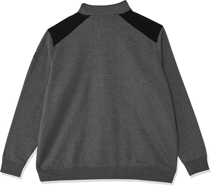 CAT Caterpillar Men's Essential 1/4 Zip Sweatshirt, Dark Heather Grey, S CAT