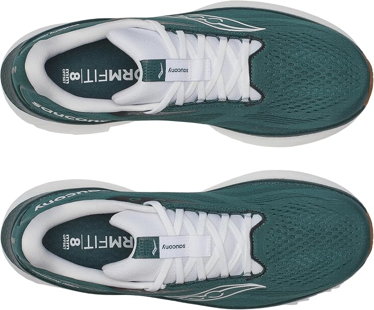 Saucony Men's Ride 18 Sneaker, Pine/White, US 12/ EU 46.5 Saucony