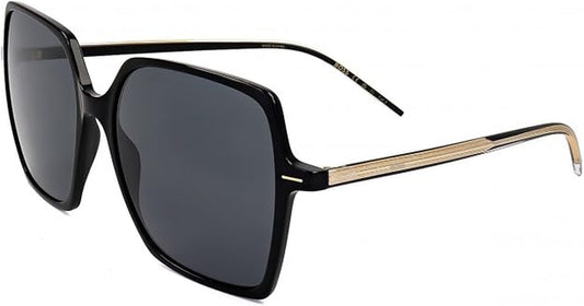 Hugo Boss Women's BOSS 1524/S Sunglasses, Black, 57 mm BOSS