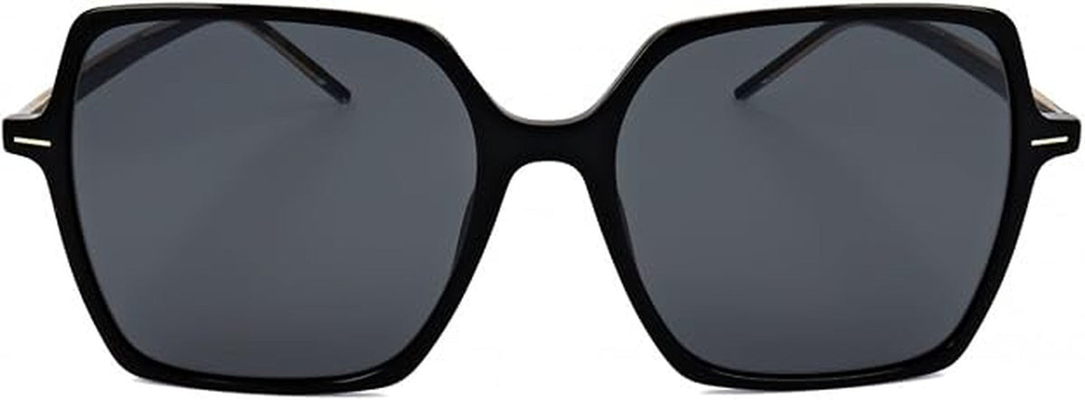 Hugo Boss Women's BOSS 1524/S Sunglasses, Black, 57 mm BOSS