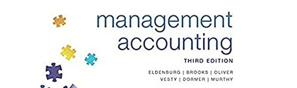 Management Accounting by Leslie G. Eldenburg Paperback Textbook John Wiley & Sons