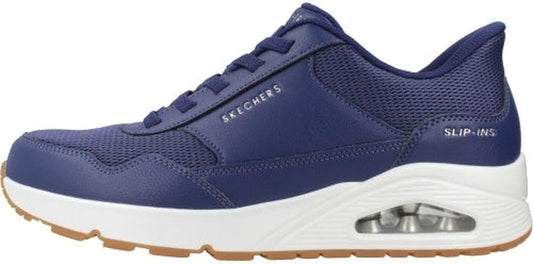 Skechers Men's Hands Free Slip-Ins: Uno - Banksia Sneaker, Navy, EU 46 Skechers