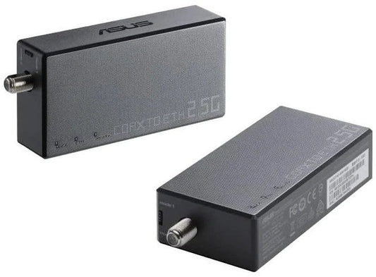 ASUS 2.5Gbps Ethernet Over Coax Adapter Starter Kit (MA-25, 2 Pack) ASUS