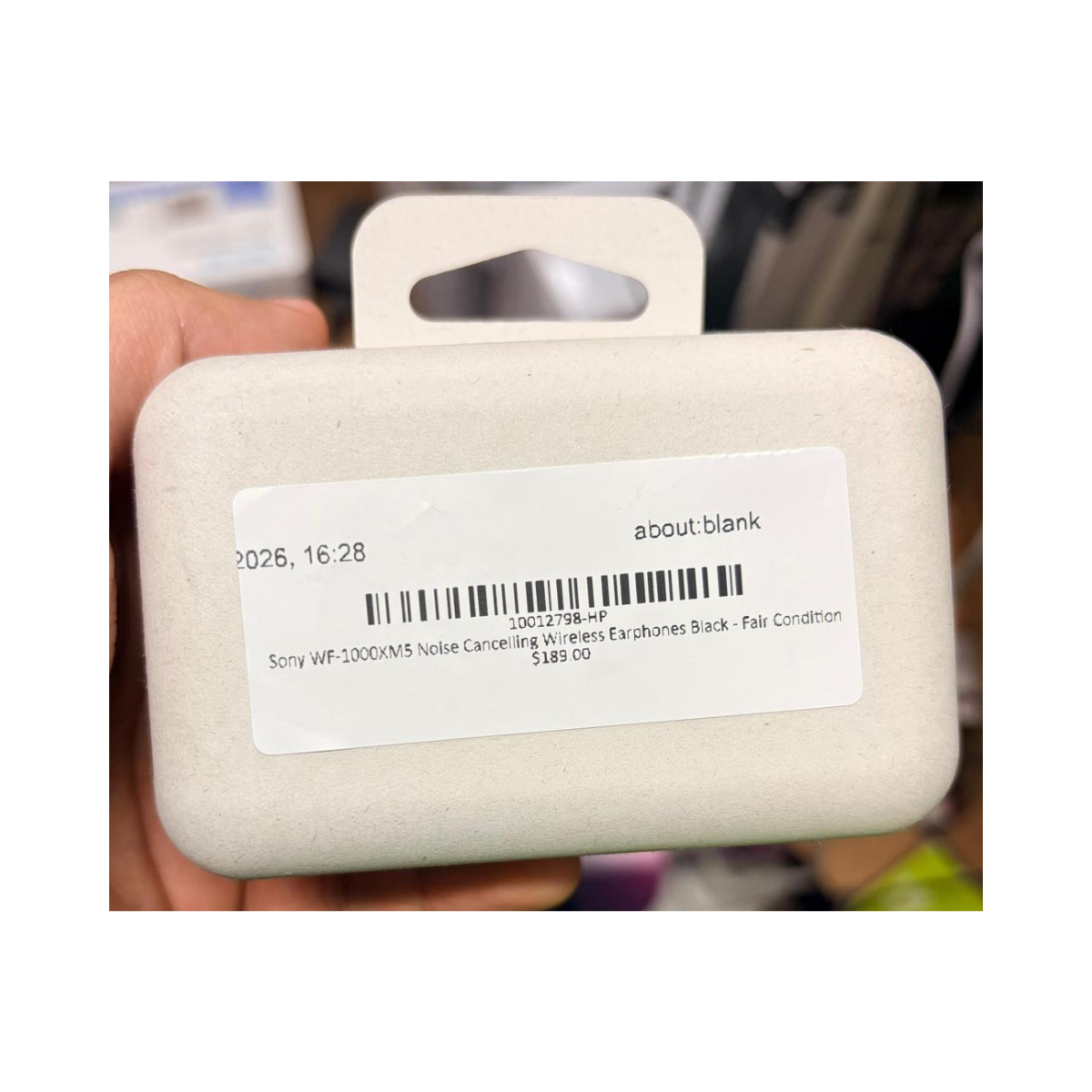 Sony WF-1000XM5 Noise Cancelling Wireless Earphones Black - Fair Condition SONY