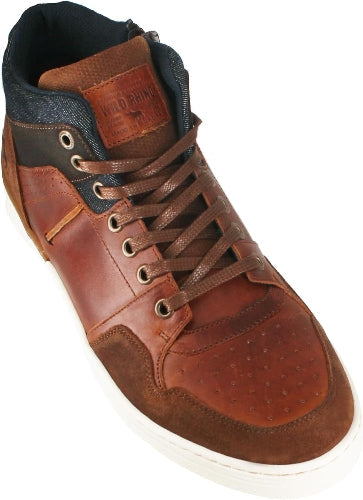 Wild Rhino Men's Tama High Top Sneaker, Tan - EU 44