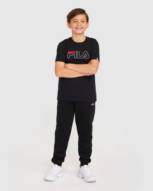 Fila Classic 2.0 Kid's Tee, Size 12, Black FILA