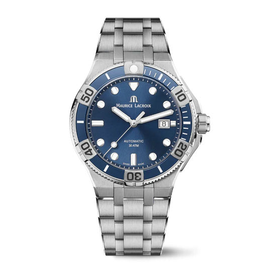 Maurice Lacroix AIKON Venturer 43mm Automatic Blue Dial Diver Watch AI6058 – Excellent Condition Maurice Lacroix