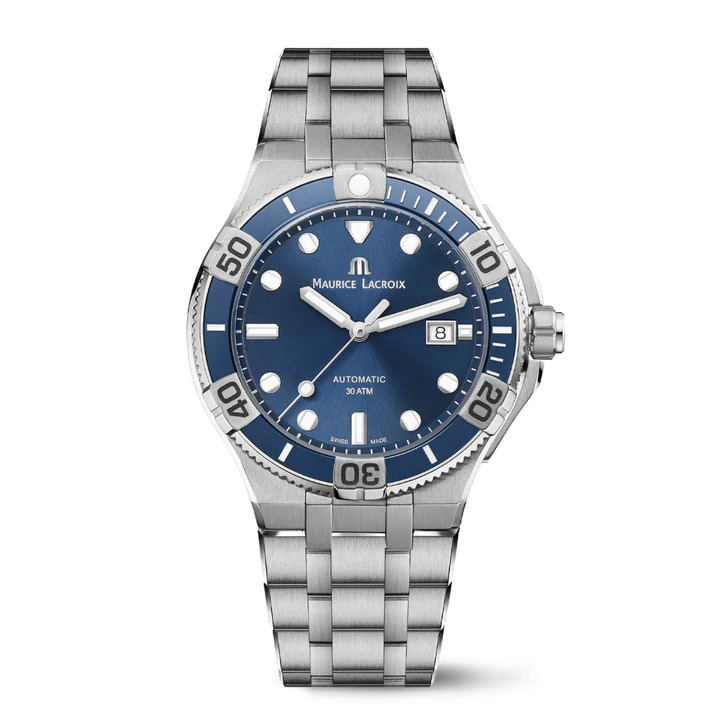 Maurice Lacroix AIKON Venturer 43mm Automatic Blue Dial Diver Watch AI6058 – Excellent Condition Maurice Lacroix