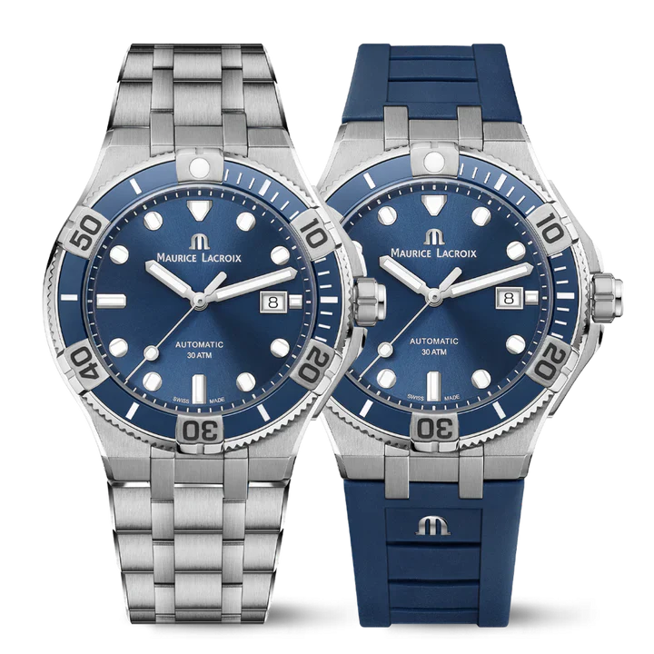 Maurice Lacroix AIKON Venturer 43mm Automatic Blue Dial Diver Watch AI6058 – Excellent Condition Maurice Lacroix