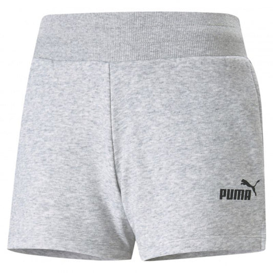 Puma Women's ESS 4" Sweat Shorts TR, Light Gray Heather, XL Puma