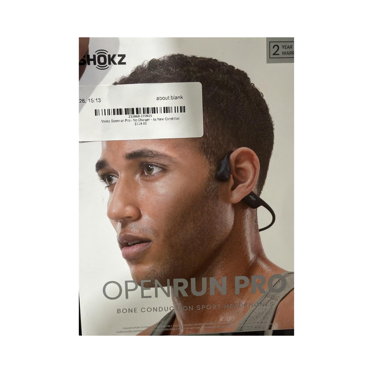 Shokz Openrun Pro - No Charger - As New Condition SHOKZ
