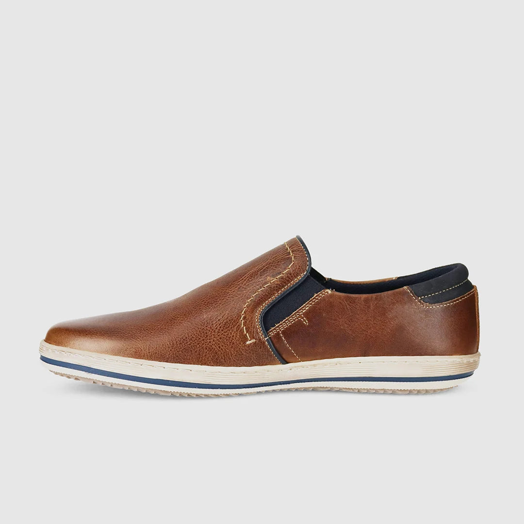 Wild Rhino Men’s Candid Slip On Shoe, Tan, EU 45/US 12 WILD RHINO