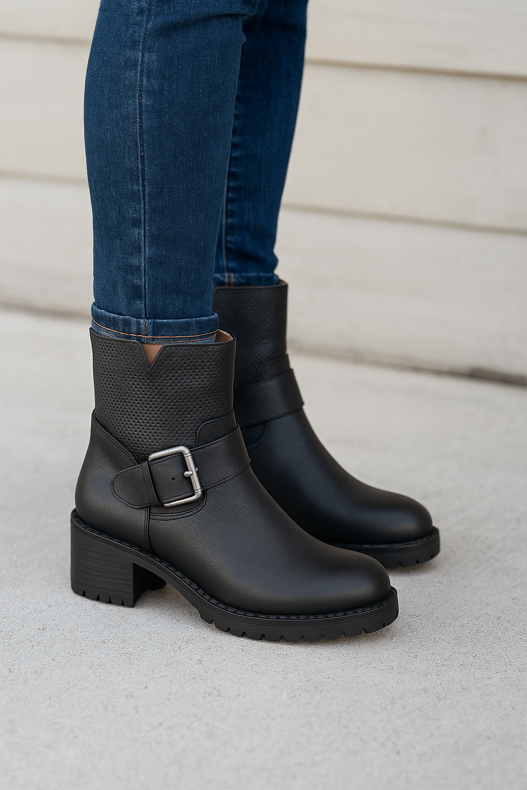 Gentle Souls by Kenneth Cole Motorcycle Boot, Black, 8 Kenneth Cole