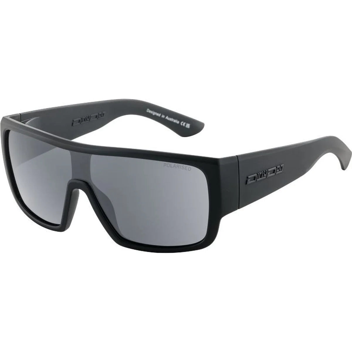 Dirty Dog Tank 53817 Polarised Sunglasses Satin Black-Grey – 132-15-137 DIRTY DOG