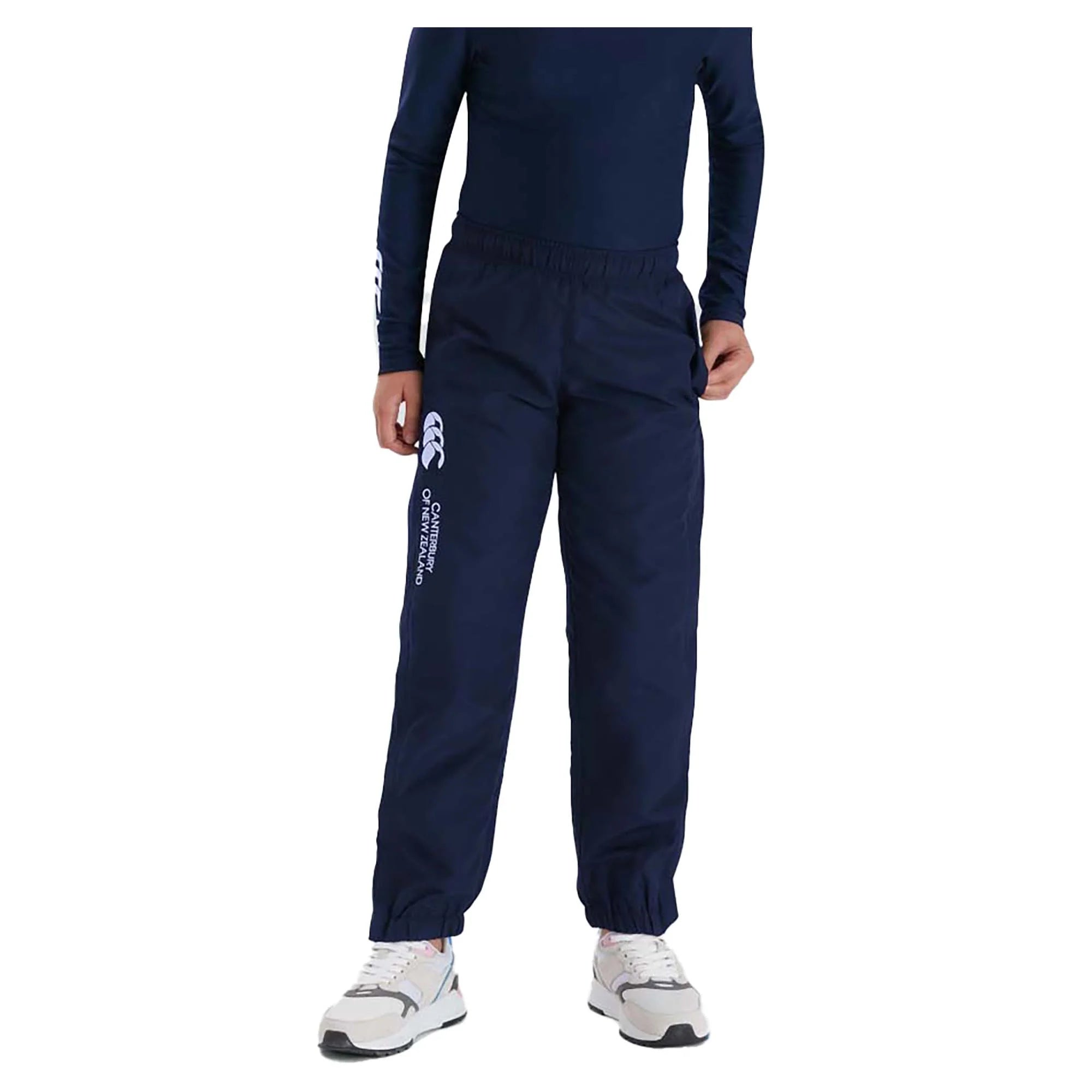 Canterbury Kids Cuffed Hem Stadium Pants, Navy, 10 CANTERBURY