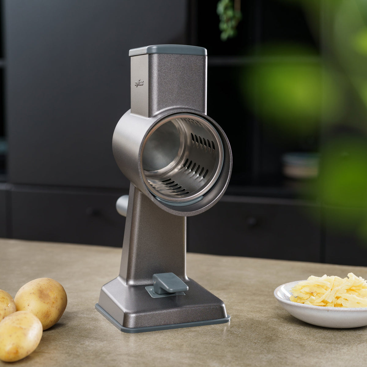 Zyliss Gourmet Drum Grater Set, Aluminium - 3 Stainless Steel Drums