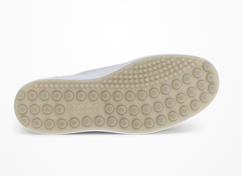 ECCO Men's Soft 7 Long Lace Leather Sneaker, White, EU 44/US 10-10.5 ECCO