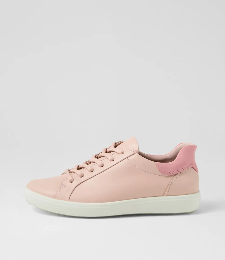 ECCO Soft 7 W Rose Dust Old Leather Sneakers, Rose Dust, US 6, EU 37 ECCO