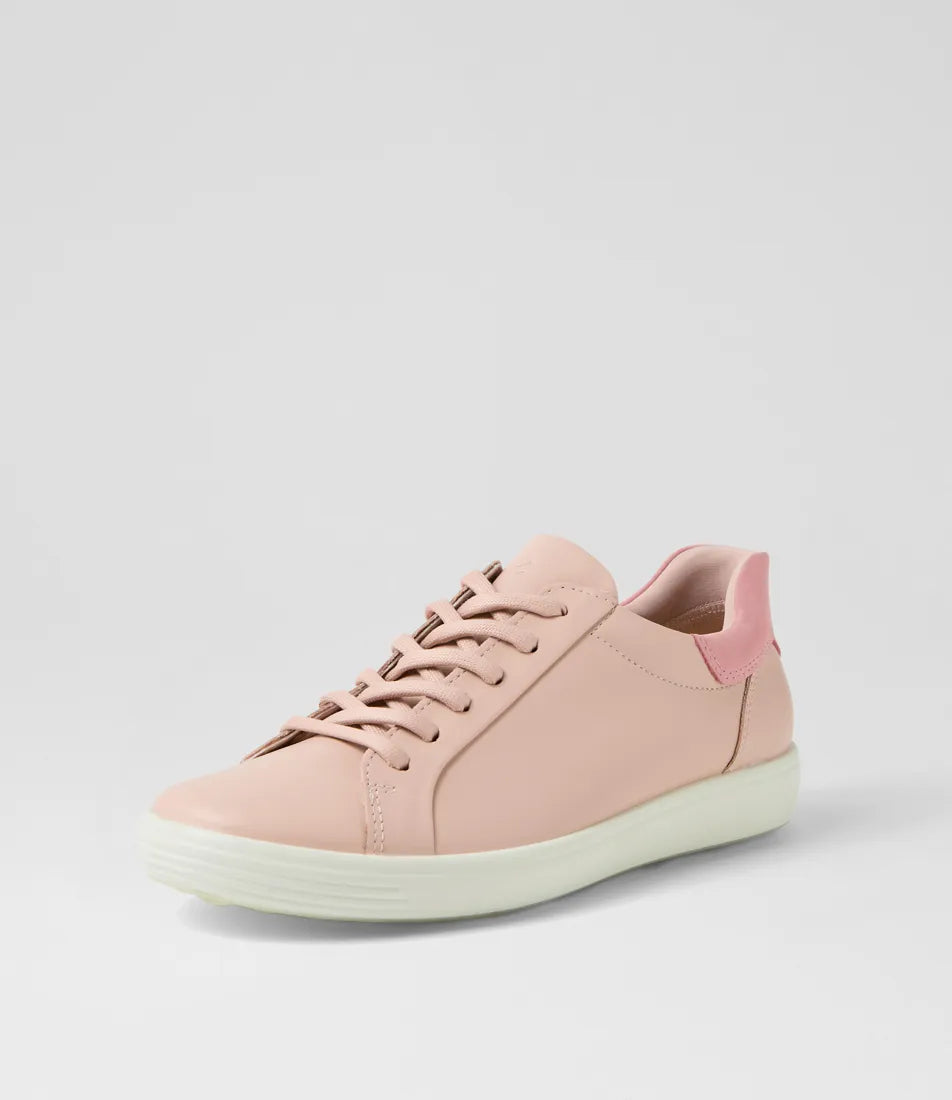 ECCO Soft 7 W Rose Dust Old Leather Sneakers, Rose Dust, US 6, EU 37 ECCO