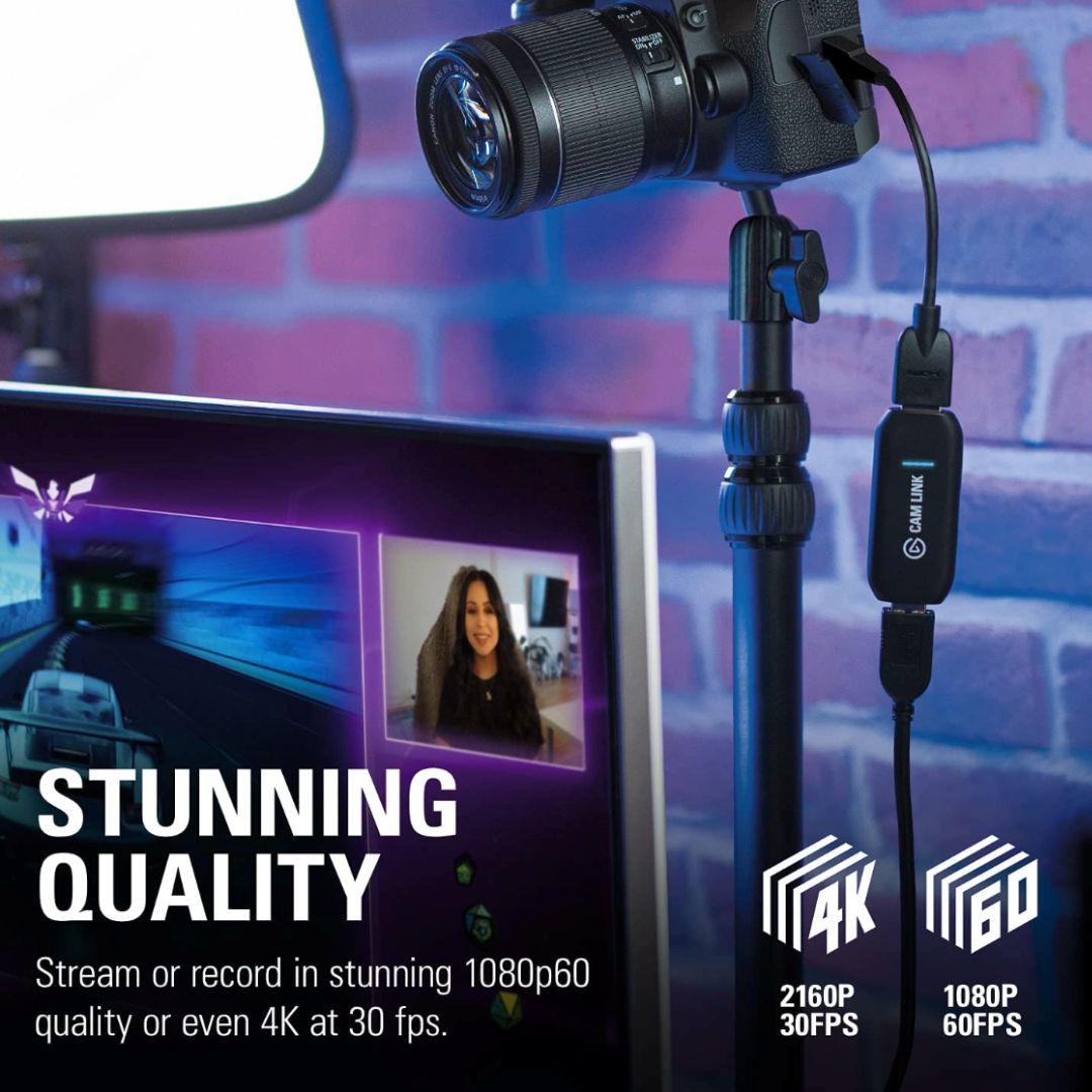 Elgato Cam Link 4K being used in a PC streaming setup in Perth, WA