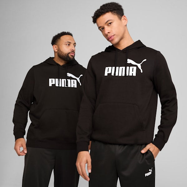 PUMA Men's Essential No. 1 Hoodie Fleece, PUMA Black, Medium PUMA