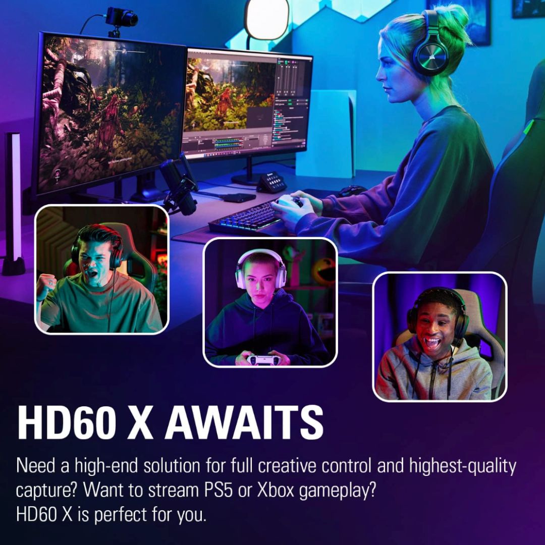 Elgato HD60 X - Refurbished 4K60 HDR capture card, perfect for streaming and recording gameplay in Perth, Australia.