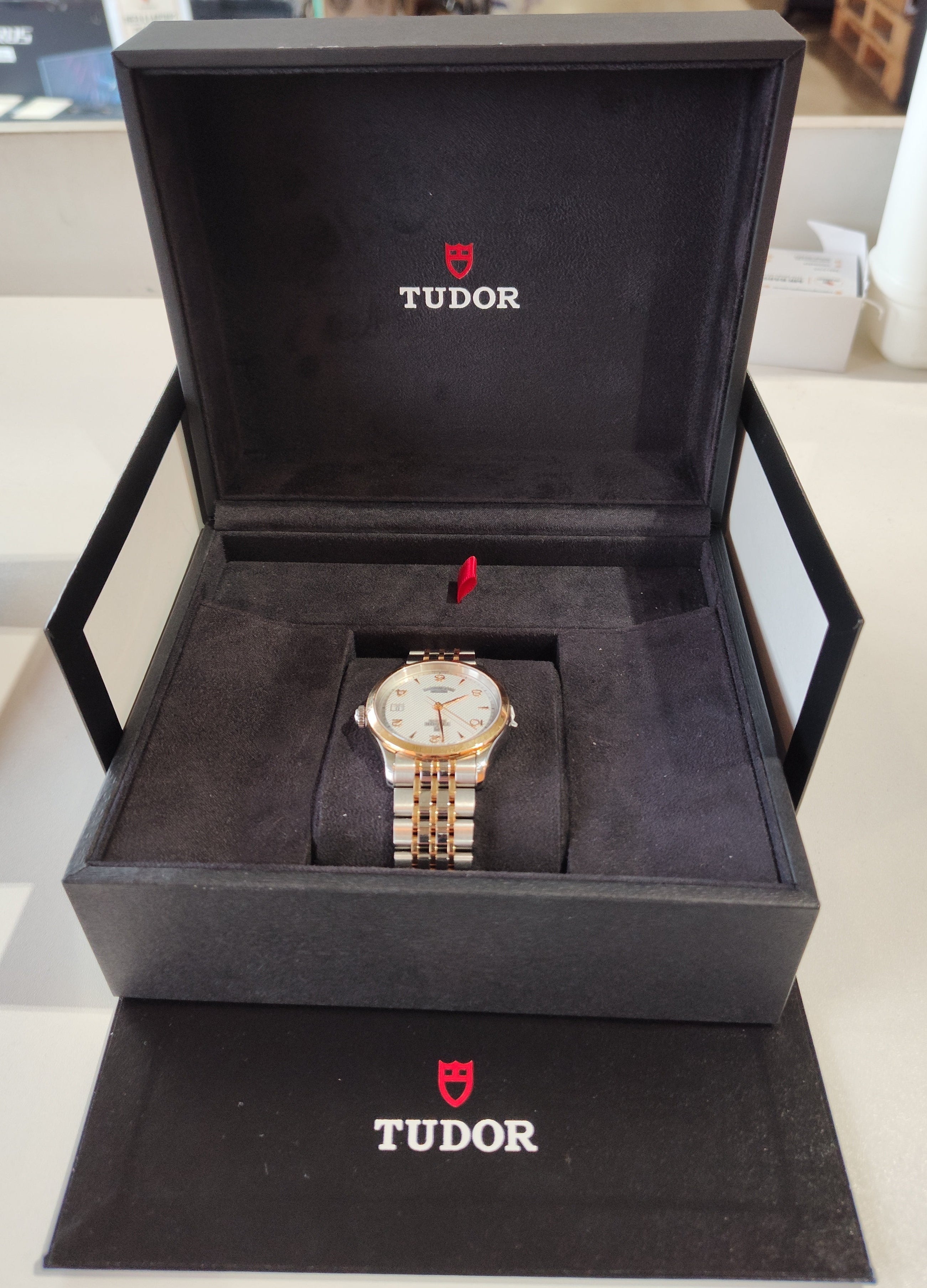 TUDOR 1926 M91451-0001 36mm Automatic Steel & Rose Gold Watch - Excellent Condition Tudor