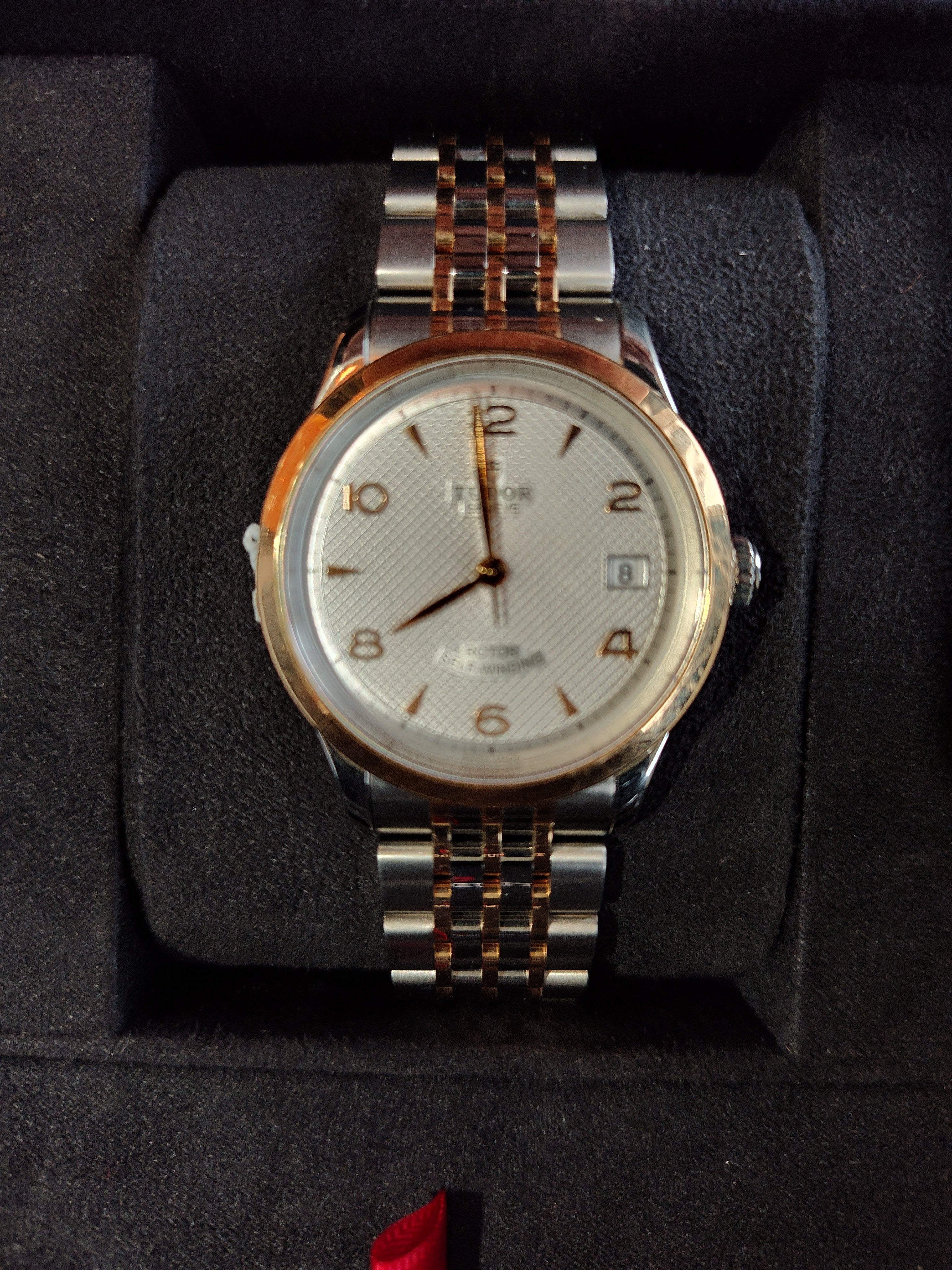 TUDOR 1926 M91451-0001 36mm Automatic Steel & Rose Gold Watch - Excellent Condition Tudor