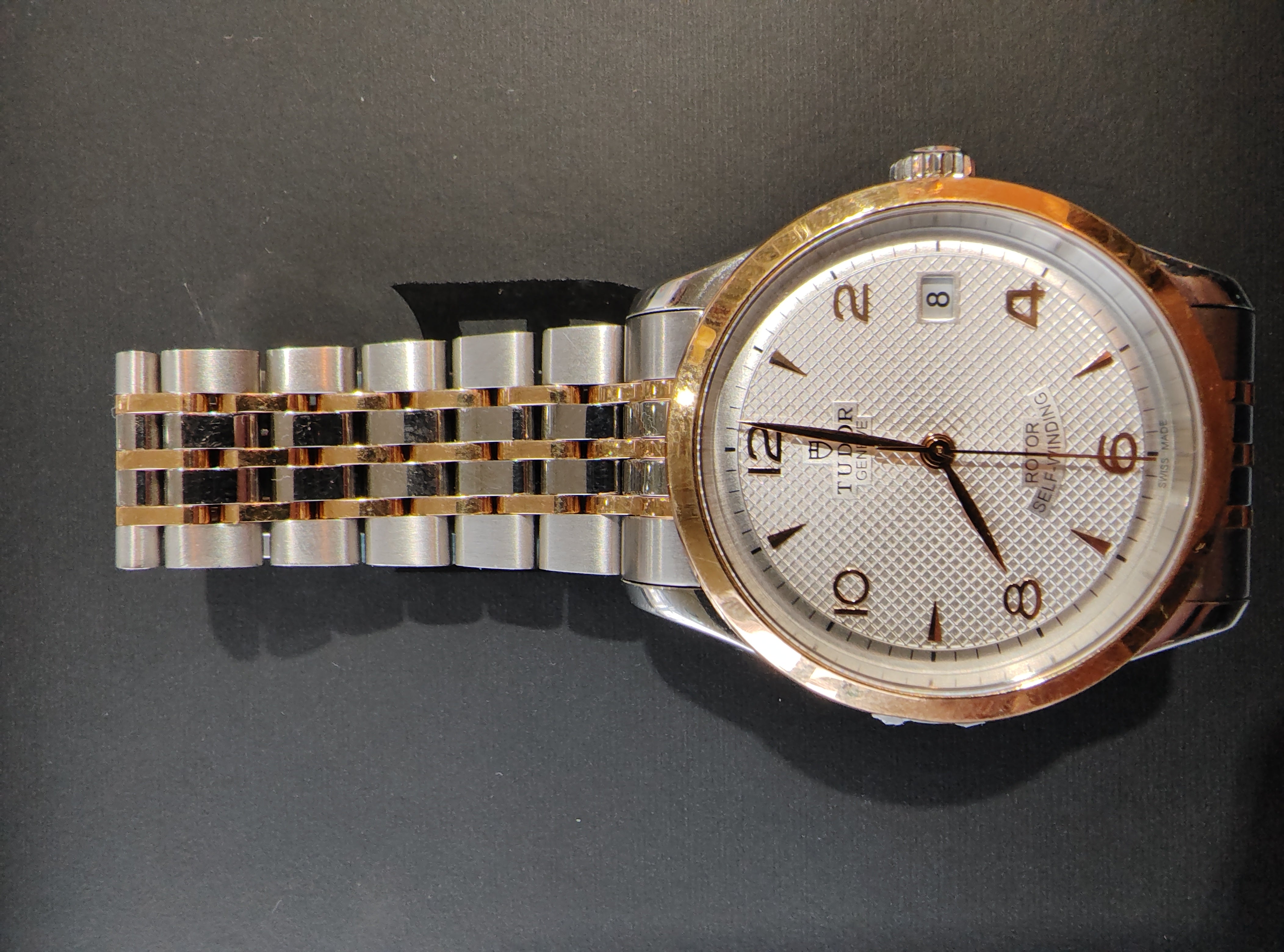 TUDOR 1926 M91451-0001 36mm Automatic Steel & Rose Gold Watch - Excellent Condition Tudor
